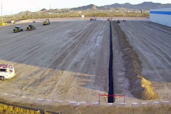 Utility Lines at Phoenix Construction Site